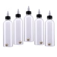 thumbnail image 2 of TISHITA Fityle 5 Pcs 250ml Plastic Liquid Ink Pigment Painting Bottles with Twist Top Caps, 2 of 6