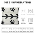 thumbnail image 5 of Dogs Lovers Moms Gift Nordic Abstract with Dog Paw Prints Body Throw Pillow Case Cushions Cover Pillow Sham Sofa Decorative Square Inches, 5 of 5