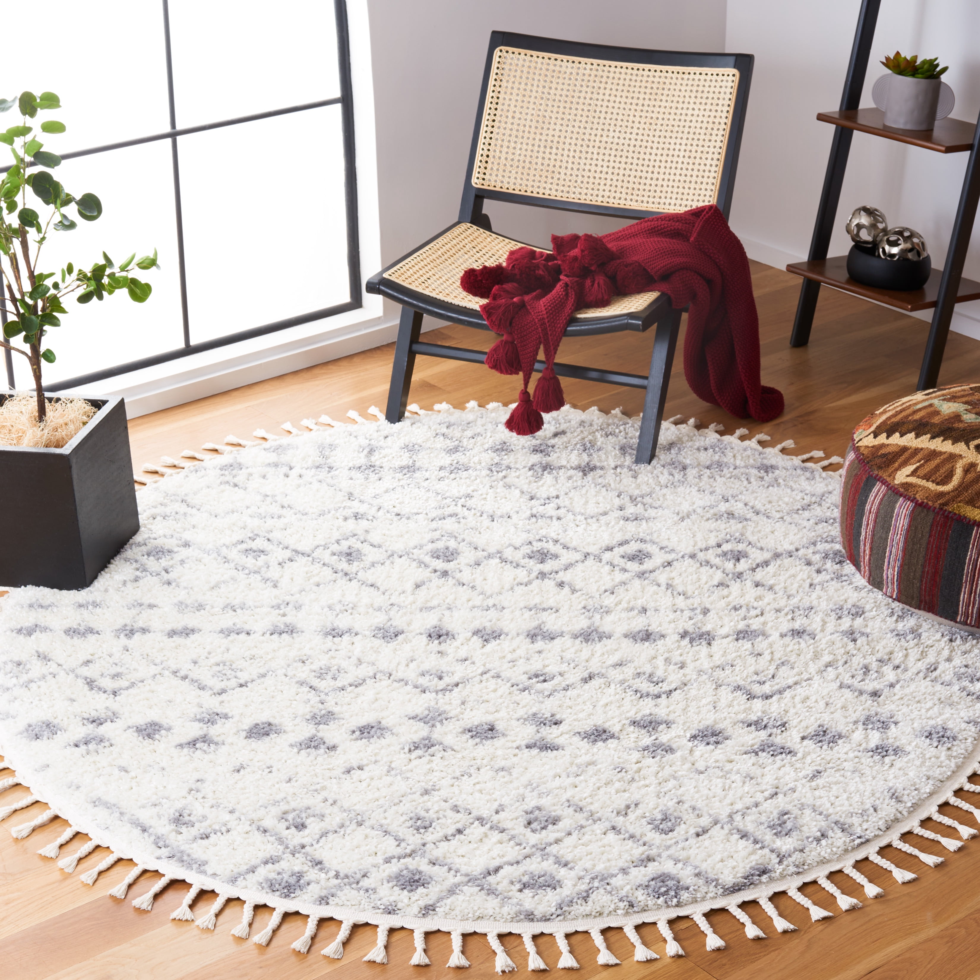 SAFAVIEH Vermont Simone Geometric Area Rug, 4' x 6', Ivory/Grey