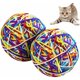 thumbnail image 1 of 2 bolas de juguete para gatos, juegos interactivos para gatos, bolas de lana grandes y coloridas para gatos para mascotas. JAMW Sencillez, 1 of 5