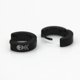 thumbnail image 4 of Pendientes de clip de oreja con de punk de material acero inoxidable para hombres negros de moda, 4 of 9
