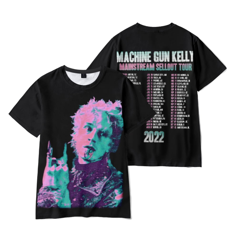 Machine Gun Kelly Merch MGK Glitch Photo 2022 Tour Tshirt Merch Men