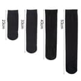 thumbnail image 6 of dianhelloya Knee High Socks Breathable High Elasticity Solid Color Above Knee Length Casual Boot Socks for Daily Wear Black C, 6 of 8