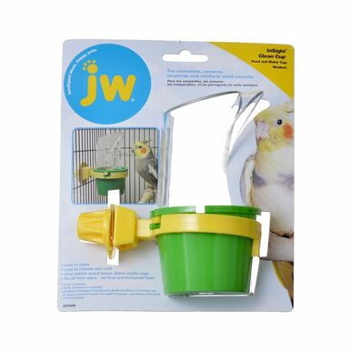 JW Insight Clean Cup Feed &amp; Water Cup Medium (3&quot; Diameter x 5.5&quot; Tall)