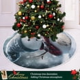 thumbnail image 3 of Ryvnso Christmas Tree Skirt Snowman in Winter Christmas Xmas Tree Skirts Ornament Home Decorations 35.4", 3 of 6