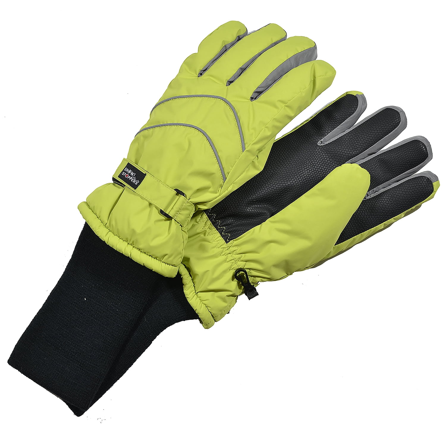 Snowstoppers SnowStoppers Kids Winter Gloves (Extra Large, Lime Green)