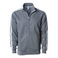 thumbnail image 1 of Independent Trading B23476355 Unisex Poly-Tech Full-Zip Track Jacket, Gunmetal Heather - Large, 1 of 1