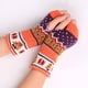 thumbnail image 1 of Xiao Hua Guantes sin dedos para mujer, de punto, con forma de árbol de Navidad, de invierno, de medio dedo, estilo calentador de muñeca D, 1 of 5