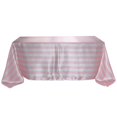 thumbnail image 6 of Efavormart 90"x156" Blush & White Stripe Satin Rectangle Tablecloth Seamless Tablecloth For Wedding Party Event, 6 of 11