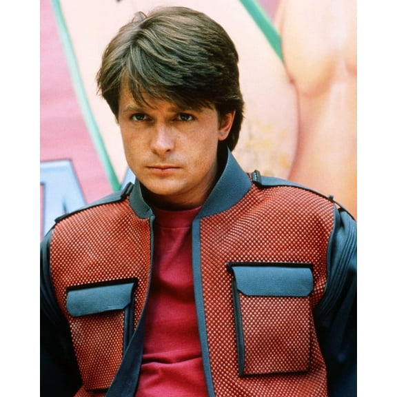 Michael J. Fox Back To The Future Part II Red Jacket 24x36 HD Aluminum Wall Art