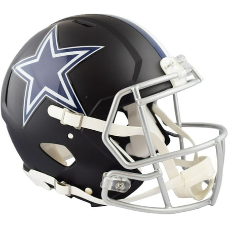 Riddell Dallas Cowboys Black Matte Alternate Speed Full-Size Pro-Line Football Helmet