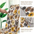 thumbnail image 5 of Yayeee 2 Pack Dining Chair Covers Stretch Parson Chairs Slipcovers Seat Protector, Brown Flowers, 5 of 6