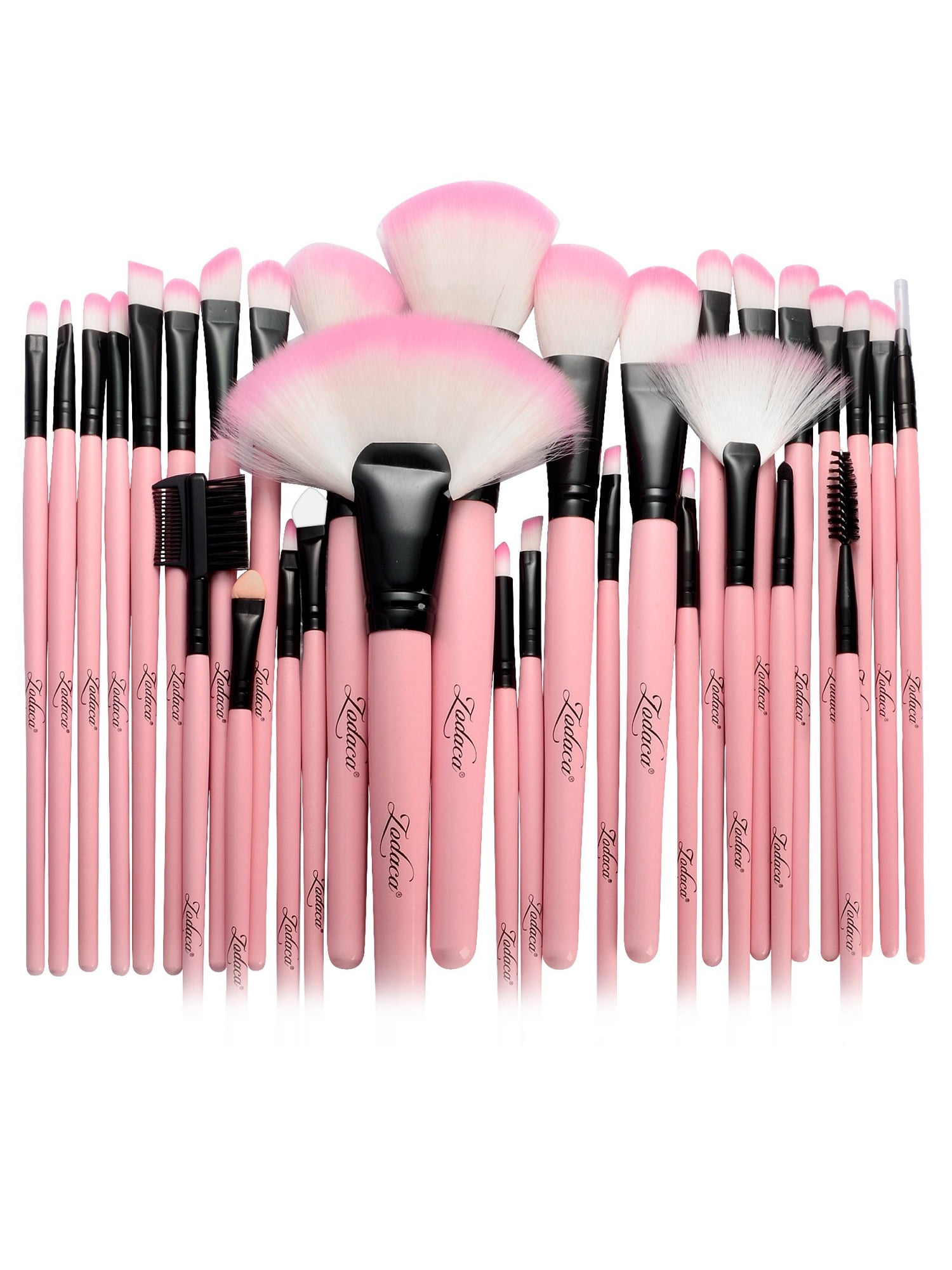 pink cosmetic brushes
