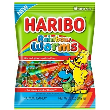 Haribo Rainbow Worms 5 oz. Bag