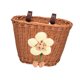 thumbnail image 4 of Cesta de bicicleta para niños, cesta delantera tejida, correas ajustables para manillar pequeño Marrón, 4 of 9