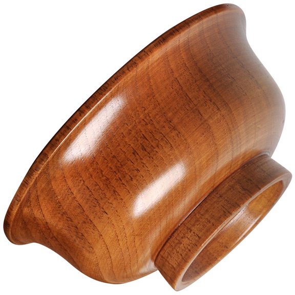 NIAIZEK Wooden Rice Bowl, Assorted Colors, 6x6x3 Inches, 1 Pack - Kitchen Tableware
