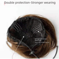 thumbnail image 4 of Peluca femenina con cabeza de bola, bobina, capullo de seda de alta temperatura, anillo de pelo perezoso, paquete de cabello corto y liso retro esponjoso, 4 of 4
