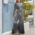 thumbnail image 4 of Vestido largo mariposa gris bajo la lluvia ropa de mujer vestidos de fiesta mujer, 4 of 5