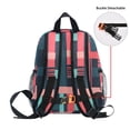 thumbnail image 5 of FORMRS Kids School Backpack with Front Zippered Pocket 12" Student Travel Daypack, Pink Geometric, 5 of 6