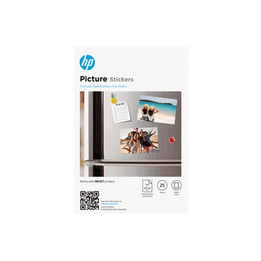 HP Picture Stickers 4 x 6 in. (101 x 152 mm) 25 sheets