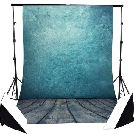 GreenDecor Polyster 7x5ft Retro Background Wood Floor Pure Color Photo Studio Photography Backdrop Background Studio Prop Best For Studio,Club, Event or Home (Americas Best Event Photography)