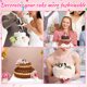 thumbnail image 3 of Phenofice 1Par Topper Pastel Pareja Besando Elegante Para Bodas Material Premium, 3 of 6