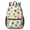 Dog Paw Print Beige Pattern, variant on Dog Paw Print Beige Pattern 17" Waterproof Oxford School Backpacks for Teens, S-Shape Padded Straps, for School, Travel, Hiking, Camping