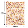 thumbnail image 3 of Manta de franela a cuadros con hojas de calabaza para sofá cama, manta suave y cálida para otoño, decoración otoñal, ambiente acogedor para el hogar, 60 x 50 pulgadas, 3 of 5