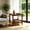 Walnut + 23.62 width, variant on AUU Solid Wood 2-Tier Square Side Table with Storage Shelf – Versatile End Table, Nightstand, or Small Coffee Table for Living Room or Bedroom