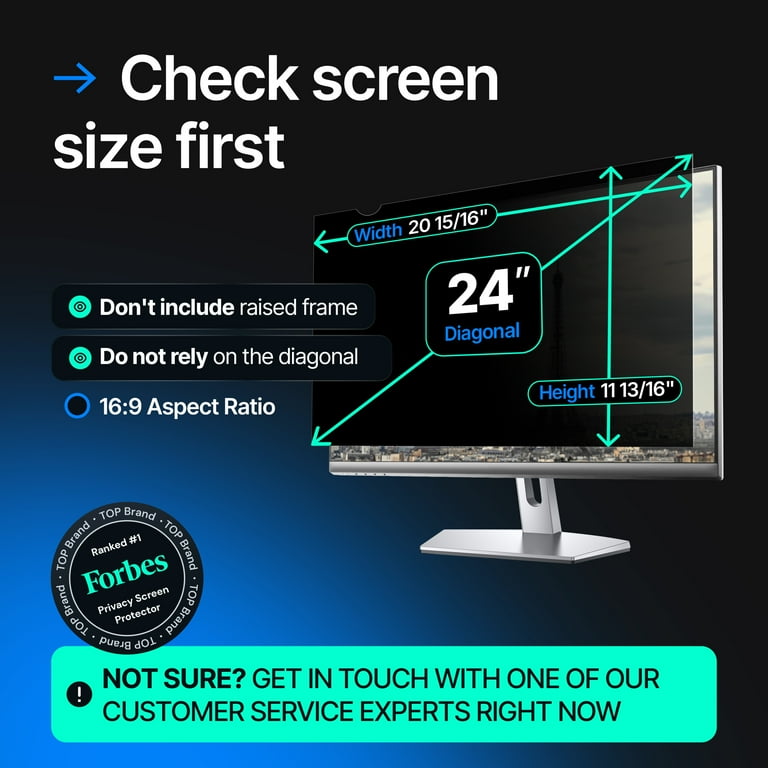 Anti Glare Screen Best Type Of Screen Protector VINTEZ 24 Inch 16