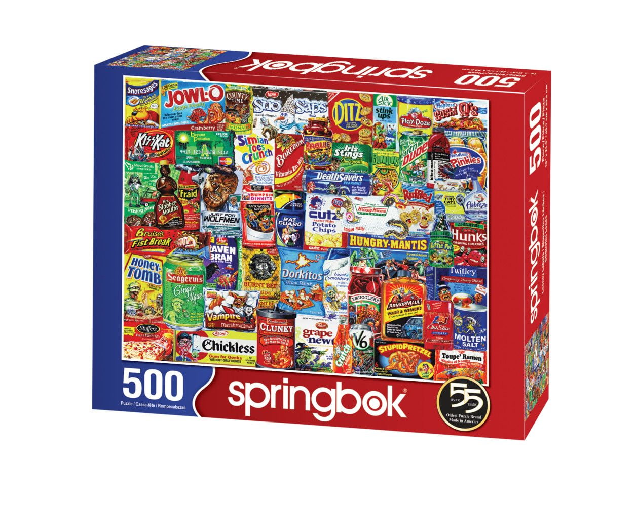 Springbok 500 Piece Looney Labels Jigsaw Puzzle for Adults and Family