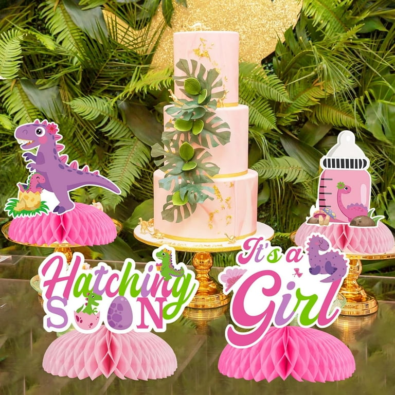 9-Piece Dinosaur Honeycomb Centerpieces – Double-Sided, Easy Setup, For Birthday Parties, Baby Showers & Kids Decor
