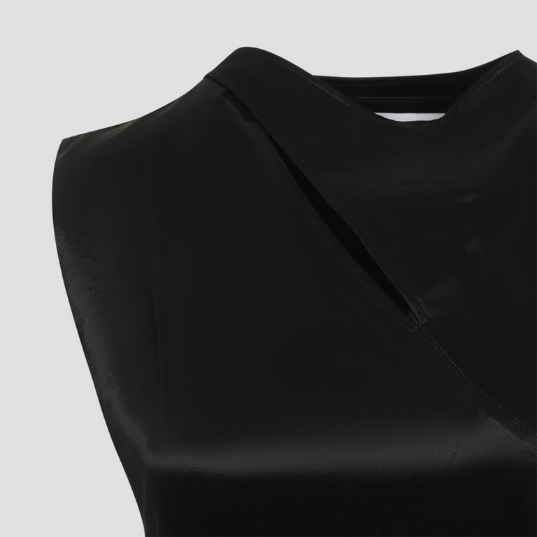 Jil Sander Women's Cupro Maxi Dress With Neckline And Jil Sander Women's Cupro Maxi Dress With Neckline And