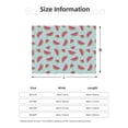 thumbnail image 5 of Yiaed Watermelon Print Blanket Throw Blanket Soft Cozy Flannel Blanket for Home Bed Sofa Couch Chair-60"x50", 5 of 6