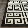 thumbnail image 4 of Couristan Chalet Meander 8' X 11'4" Black-Ivory Handmade Cowhide Rug, 4 of 7
