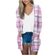 thumbnail image 2 of Puntoco Abrigo Mujer Impresión Manga Larga Casual Tops Blusa con Bolsillo Cárdigan Outwear Liquidación Puntoco Puntoco-1, 2 of 5