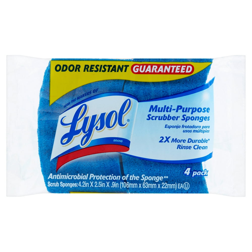 Lysol MultiPurpose Scrubber Sponges, 4 Count