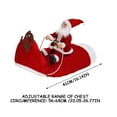 thumbnail image 2 of Agiferg Dog Christmas Clothes Decoration Riding Outfit Santa Claus Figurines, 2 of 2
