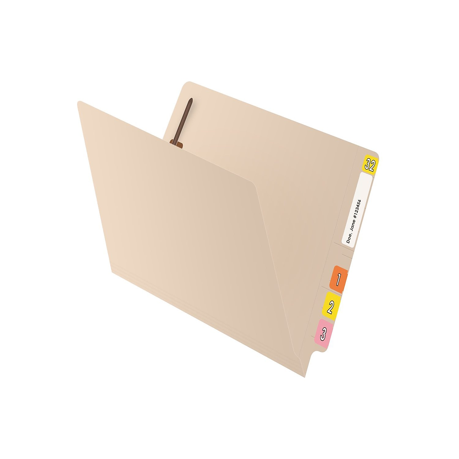 Medical Arts Press Reinforced End Tab File Folder Straight Cut Letter-Size Manila 50/Box (S-01323)