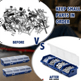 thumbnail image 5 of 4 Pcs Screw Organizers and Storage Bins with Locks Plastic Hardware Organizer Box Compartment Bolt Blue, 5 of 5