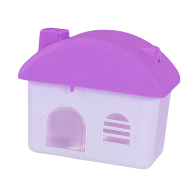 Casa para hámster, escondites para hámster, jaula de juguete para jugar, nido para dormir, cabaña para mascotas. Violeta