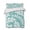 Teal Green, White, Green, variant on Quilts Twin XL Size, Sky Blue Leaves Soft Comforter Bedding Set for Bed, Farmhouse Botanical Branch Vintage Boho Leaf Lightweight Quilted Bedspread with Pillow Cover(2 Pieces) All Season, 68x98 Inch