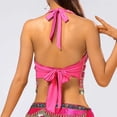 thumbnail image 5 of DHFJKG Women Sequin Crop Top Belly Dance Halter Side Tie Tank Top Coin Tassel Camisole Shirt Sleeveless Glitter Trendy Tops, 5 of 7