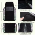 thumbnail image 6 of CAR GRAND Iridescent Bling Rhinestones Diamond Car Floor Mats Waterproof, Anti-Slip PVC Heel Pad, Universal for Automotive SUV,Sedan,Van,4pcs Girl Women lady(Multicolor Colorful Crystal ), 6 of 10