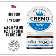 Cremo Hair Texture Paste, High Hold, Low Shine, All Hair Types, 4 oz