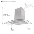 thumbnail image 2 of Combo Parrilla de Acero Supra 76 cm y Campana de Pared Peralba Color Acero, 2 of 7