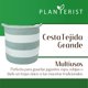 thumbnail image 2 of Planterist Cesta Organizadora Grande Tejida – Algodón Lavable, Plegable y Portable – Multiusos 33.5x34 cm para Almacenaje, Decoración y Ropa Sucia (Santa Catarina), 2 of 9