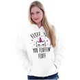 thumbnail image 3 of Fluff You Fluffin Kitty Cat Funny Pun Hoodie Sweatshirt Women Brisco Brands L, 3 of 6