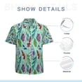 thumbnail image 7 of High Quality Hawaiian Shirts for Men Short Sleeve Aloha Beach Shirt Floral Summer Casual Button Down Shirts Blouses OI695W, 7 of 7