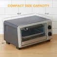thumbnail image 4 of Gianna Toaster Ovens Countertop 10.6Quart, Bake, Toast and Broiler,1000W, 30 Min Timer,Backing Pan and Rack Included, Up to 400°F, 4 of 6